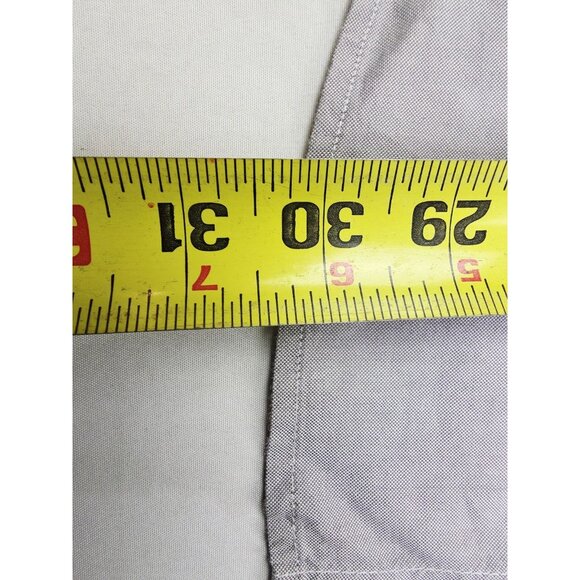 Hugo Boss Regular Fit Size Large Mens Gray Embroidered Chest Logo Button Down - Picture 9 of 10